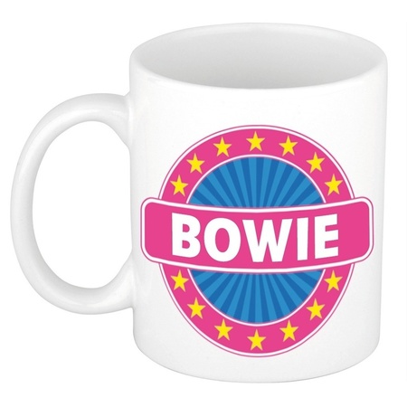 Bowie naam koffie mok / beker 300 ml