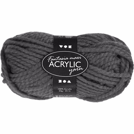 Grey acrylic yarn 35 meter