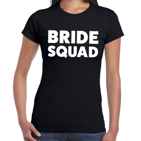 Bride Squad t-shirt black women
