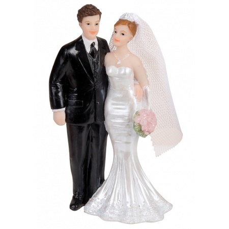 Bride and groom figurine 11 cm