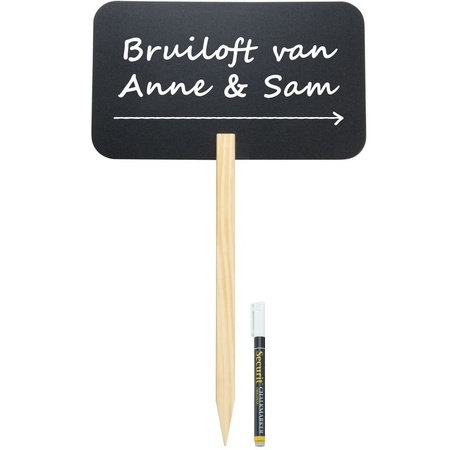 Wedding direction sign 73 cm with marker