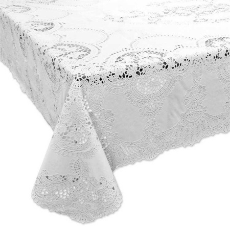 Outdoor tablecloth white Amira 137 x 180 cm rectangle