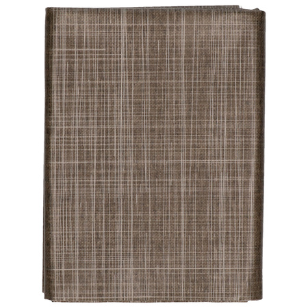 Outdoor tablecloth tweed dark brown 140 x 245 cm