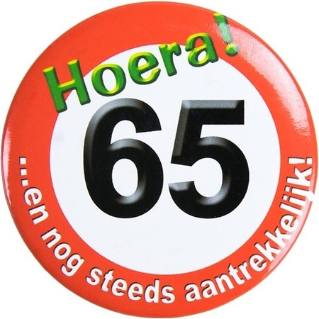 Button 65 traffic sign