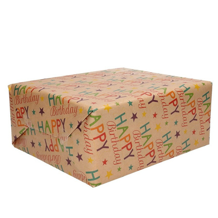 Wrapping paper happy birthday Urban nature 200 x 70 cm