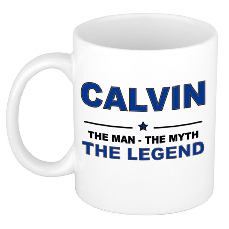 Calvin The man, The myth the legend name mug 300 ml