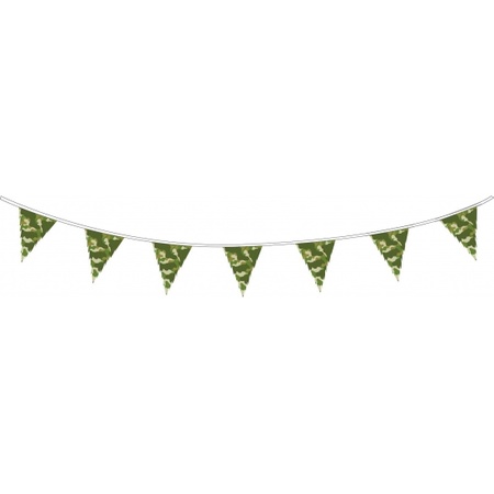 Camouflage bunting  flags 10 meters