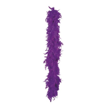 Carnaval Feathers boa - purple - 180 cm - 50 gram - Glitter and glamour