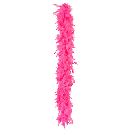 Carnaval verkleed boa met veren - roze - 180 cm - 50 gram - Glitter and Glamour