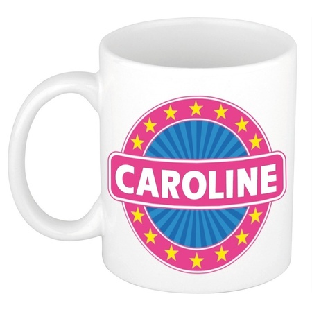 Caroline naam koffie mok / beker 300 ml
