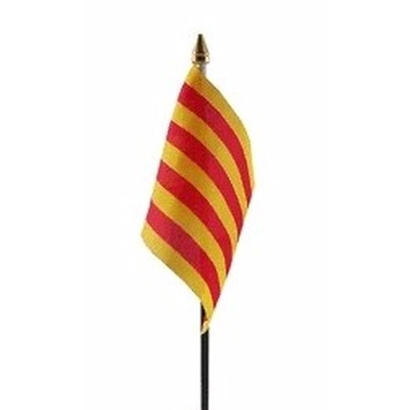 Cataloniatable flag 10 x 15 cm with base