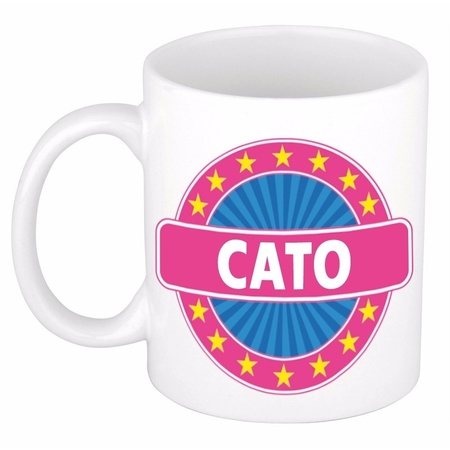 Cato naam koffie mok / beker 300 ml