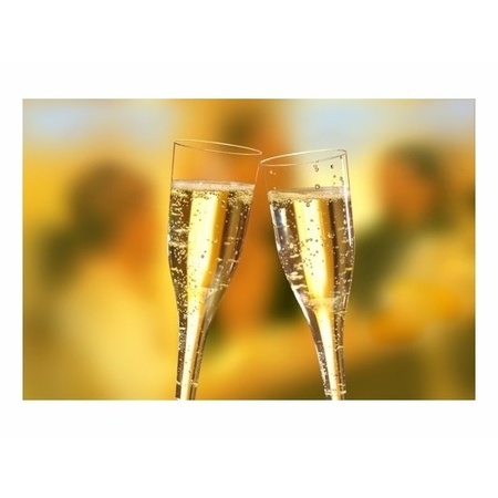 Champagne glazen van polystyreen 10 stuks