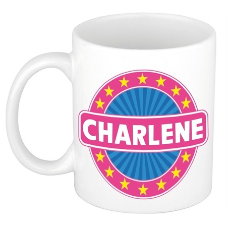 Charlene naam koffie mok / beker 300 ml