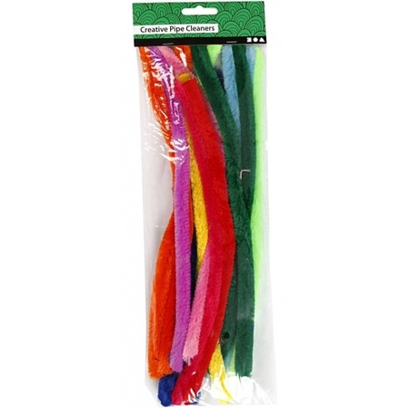 Pipe cleaners colors 30 cm 25x pcs