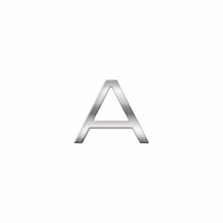 Chrome 3d letter A small