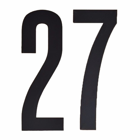 Number sticker 27 black