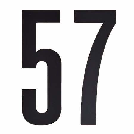 Number sticker 57 black