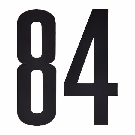 Number sticker 84 black