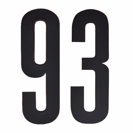 Number sticker 93 black