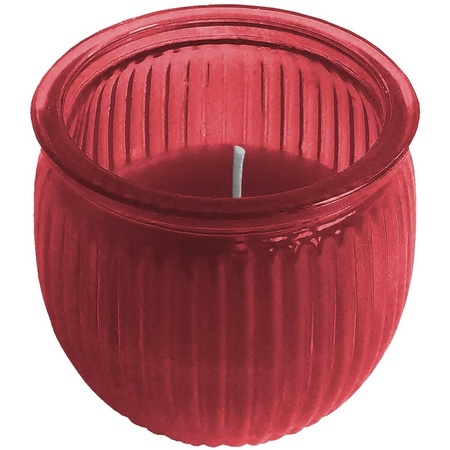 Citronella candle 7,5 cm red