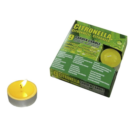 Citronella tea lights - set of 18x pieces - 3 burning hours