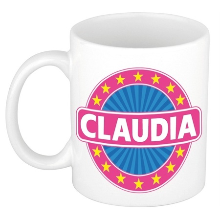 Claudia naam koffie mok / beker 300 ml