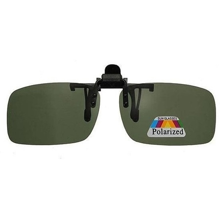 Polarized clip on sunglasses black