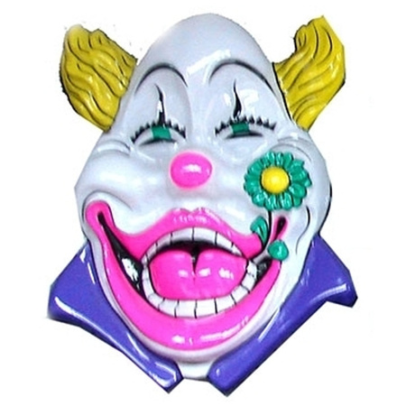 Clown wanddecoratie 60 cm wit