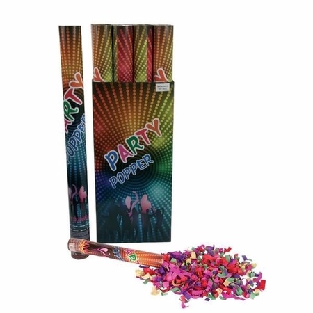 Confetti kanon kleuren 80 cm