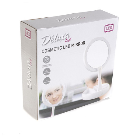 Cosmetica make-up spiegel met LED licht dubbelzijdig