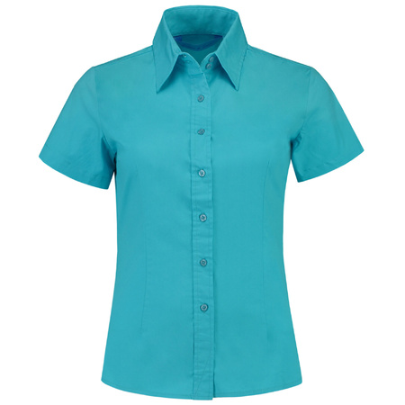 Ladies blouse with short sleeves
