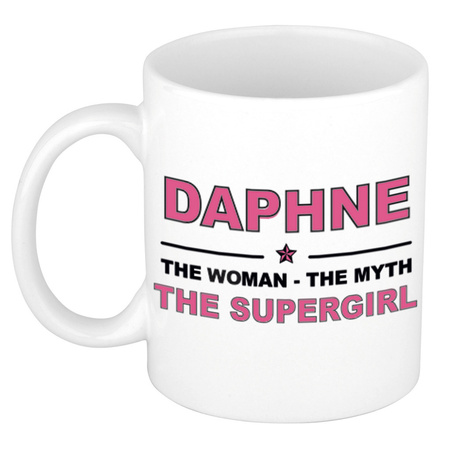 Daphne The woman, The myth the supergirl cadeau koffie mok / thee beker 300 ml
