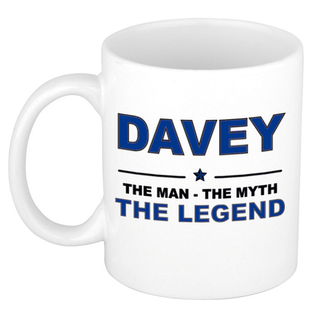 Davey The man, The myth the legend cadeau koffie mok / thee beker 300 ml
