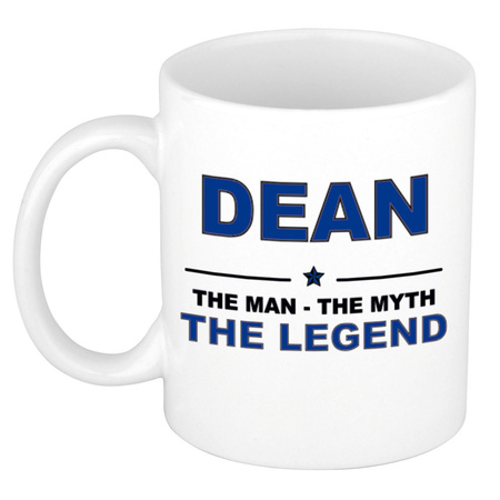 Dean The man, The myth the legend cadeau koffie mok / thee beker 300 ml