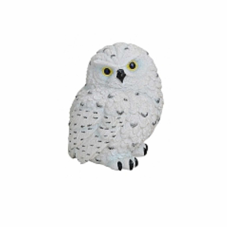 Decoration snow owl 11 cm