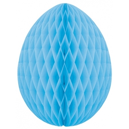 Deco easter egg light blue 10 cm