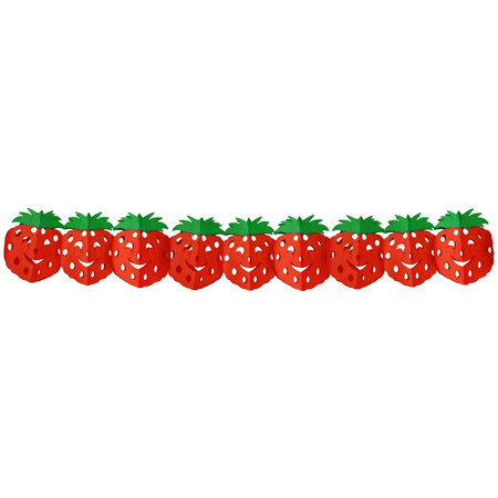 Garland strawberry fruit theme 3 meters
