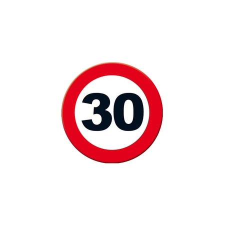 Traffic sign 30 year plate 49 cm