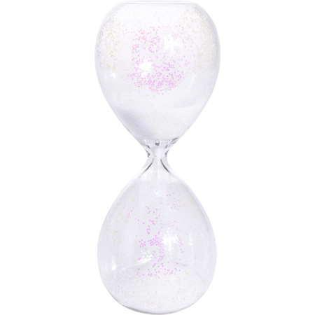 Decoration hourglass glitters 20  cm