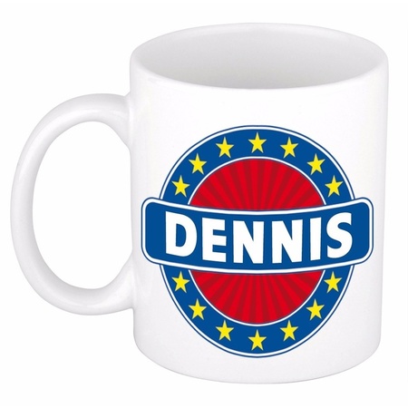 Dennis naam koffie mok / beker 300 ml