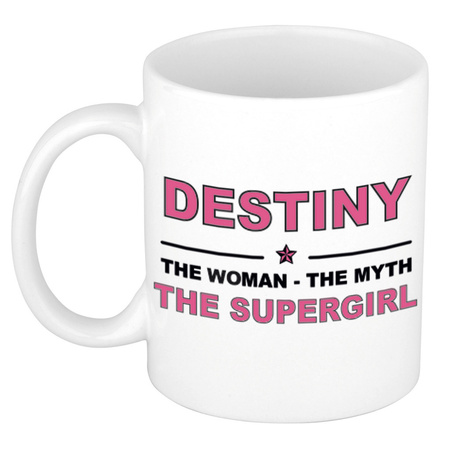 Destiny The woman, The myth the supergirl cadeau koffie mok / thee beker 300 ml