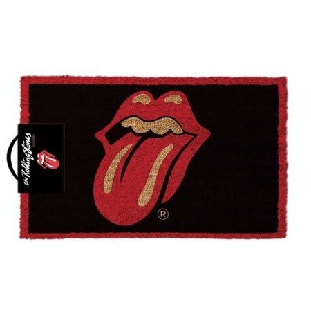 Doormat black/red Stones tongue