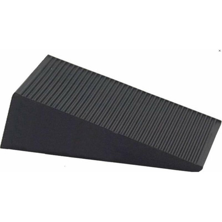Deurstopper / deurwig - rubber - zwart - 16 mm 
