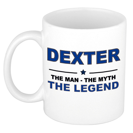 Dexter The man, The myth the legend cadeau koffie mok / thee beker 300 ml