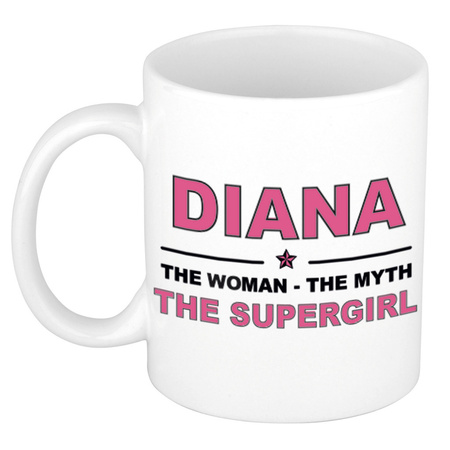 Diana The woman, The myth the supergirl cadeau koffie mok / thee beker 300 ml