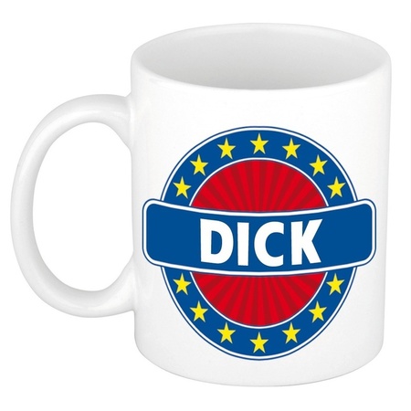 Dick naam koffie mok / beker 300 ml