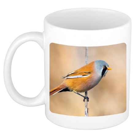 Animal photo mug bearded birds 300 ml
