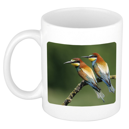 Animal photo mug bee-eater birds 300 ml