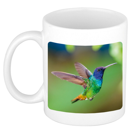 Animal photo mug hummingbird 300 ml